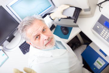 Image showing Life scientist researching in the laboratory.