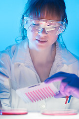 Image showing Working in the laboratory with a high degree of protection