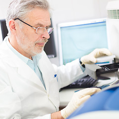 Image showing Life scientist researching in the laboratory.