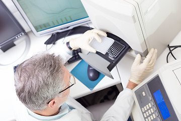 Image showing Life scientist researching in the laboratory.