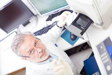 Image showing Life scientist researching in the laboratory.