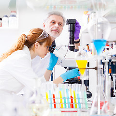 Image showing Health care professionals in lab.