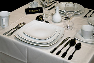 Image showing Reserved table