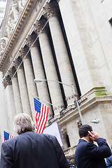 Image showing Wall street business, New York, USA.