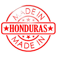 Image showing Made in Honduras red seal