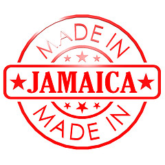 Image showing Made in Jamaica red seal