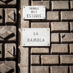 Image showing La Rambla