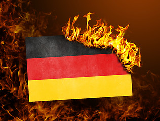 Image showing Flag burning - Germany