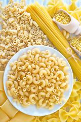 Image showing raw pasta