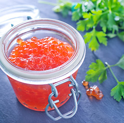 Image showing salmon caviar