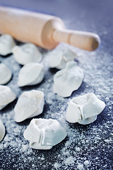 Image showing raw pelmeni