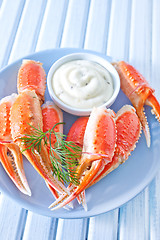 Image showing crab claws