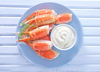 Image showing crab claws