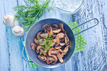 Image showing fried mushroom