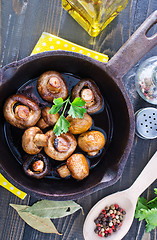 Image showing fried mushroom