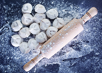 Image showing raw pelmeni