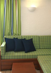 Image showing Green sofa