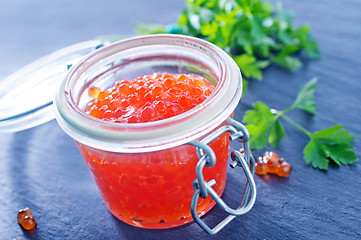 Image showing salmon caviar