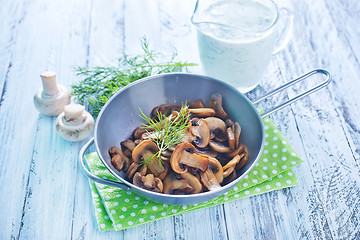 Image showing fried mushroom