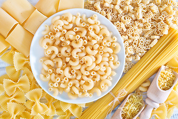 Image showing raw pasta