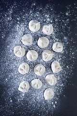 Image showing raw pelmeni