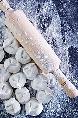 Image showing raw pelmeni