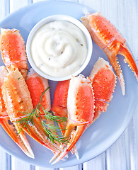 Image showing crab claws