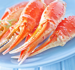 Image showing crab claws