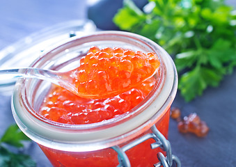 Image showing salmon caviar