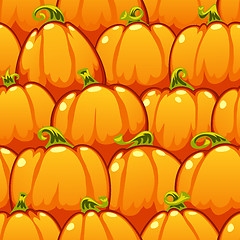 Image showing Pumpkins Seamless Pattern