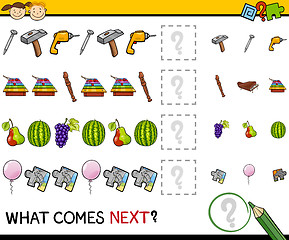 Image showing what comes next game cartoon