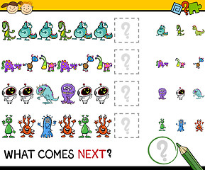 Image showing what comes next game cartoon