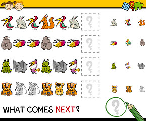 Image showing what comes next game cartoon