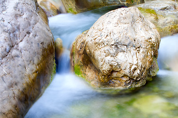 Image showing stream in  mountains during low water periods