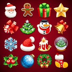 Image showing Set of Christmas Icons