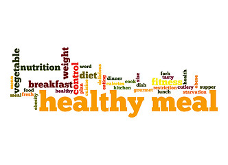 Image showing Healthy meal word cloud