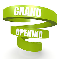 Image showing Grand opening green helix banner