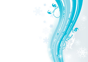 Image showing Surreal snowflakes design .