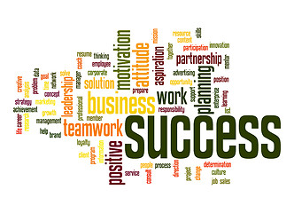 Image showing Success word cloud