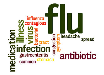 Image showing Flu word cloud