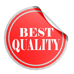 Image showing Red circle label best quality