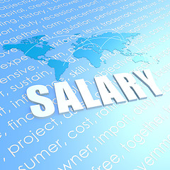 Image showing Salary world map