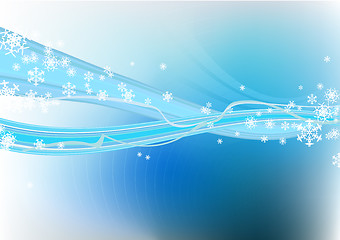 Image showing Surreal snowflakes design .