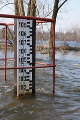 Image showing Alarming water level