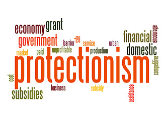 Image showing Protectionism word cloud