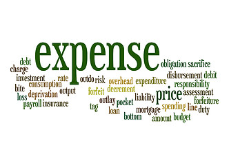 Image showing Expense word cloud