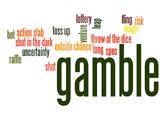 Image showing Gamble word cloud