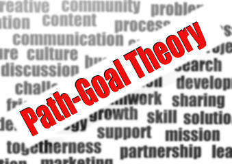Image showing Path-goal theory word cloud