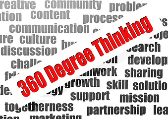 Image showing 360 Degree Thinking