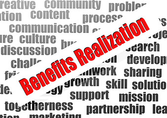 Image showing Benefits realization word cloud